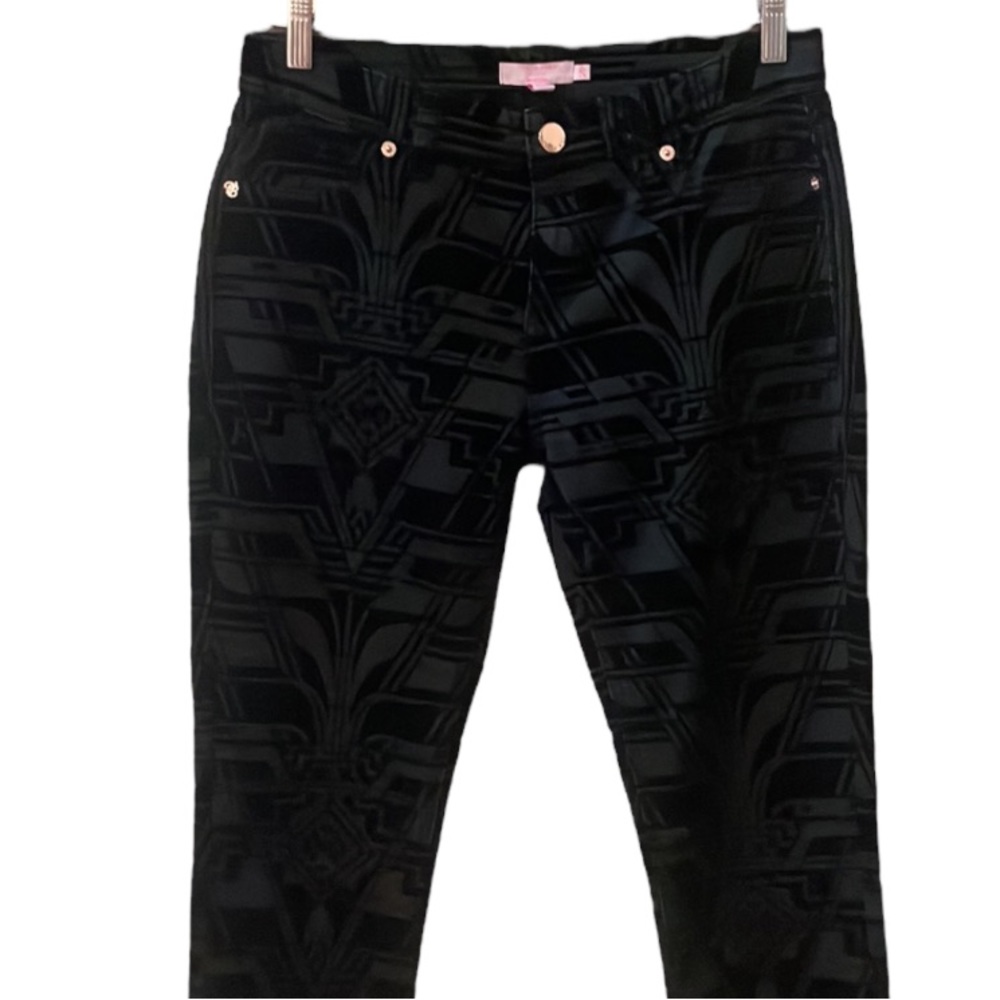 Ted Baker London Black Patterned Pants